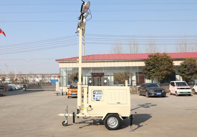 翔工的照明燈車，哪里需要哪里搬